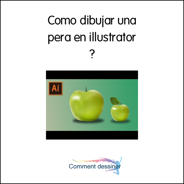 Como dibujar una pera en illustrator